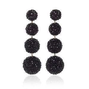 Rebecca De Ravenel Black Twilight Les Bon Bon Clip-On Earrrings